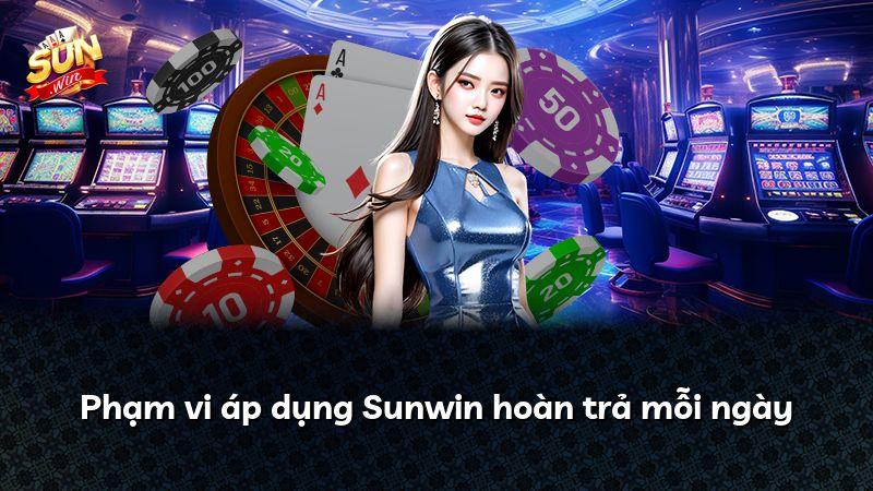 Phạm vi áp dụng Sunwin hoàn trả mỗi ngày